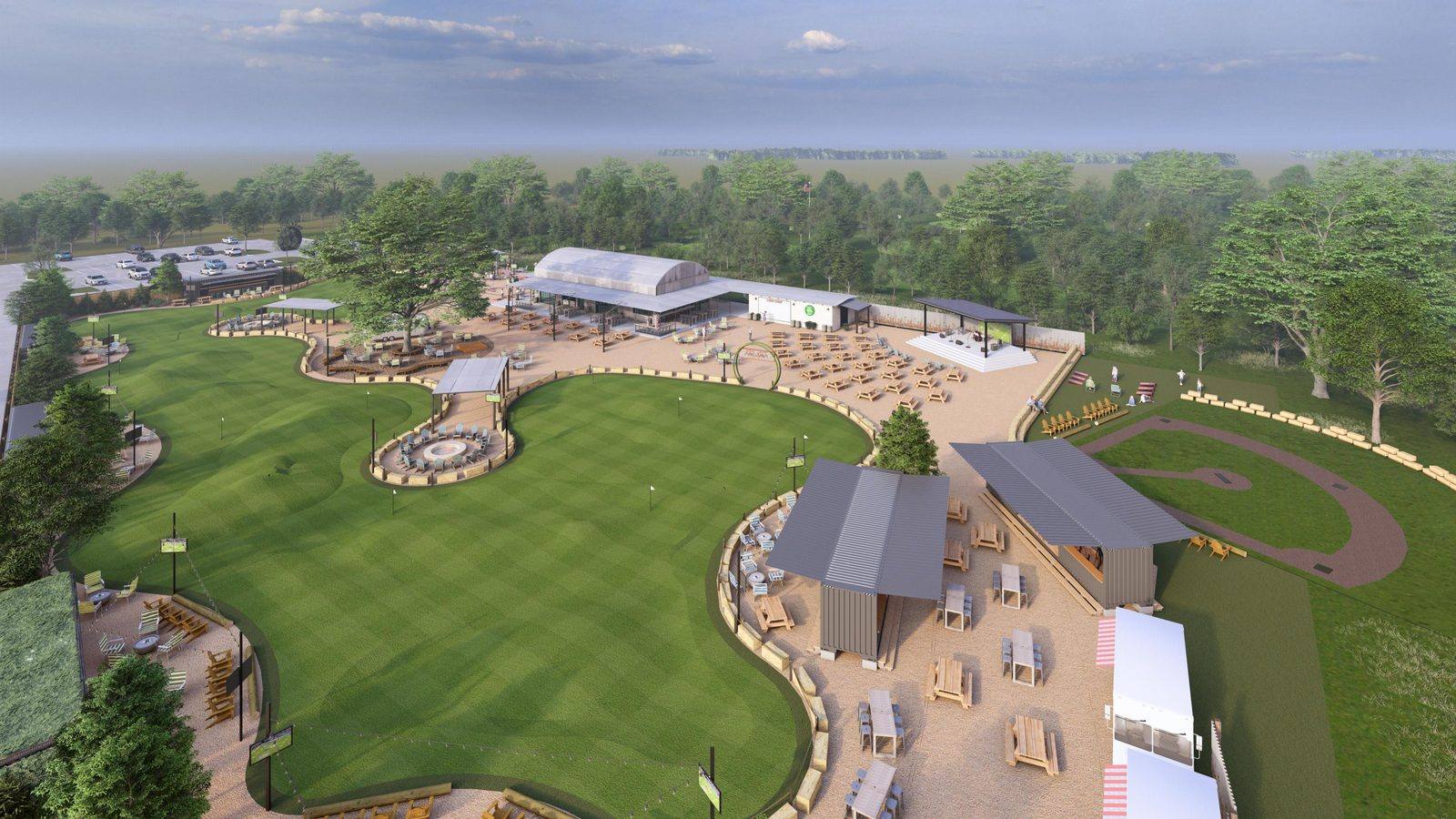 Park Golf full aerial rendering
